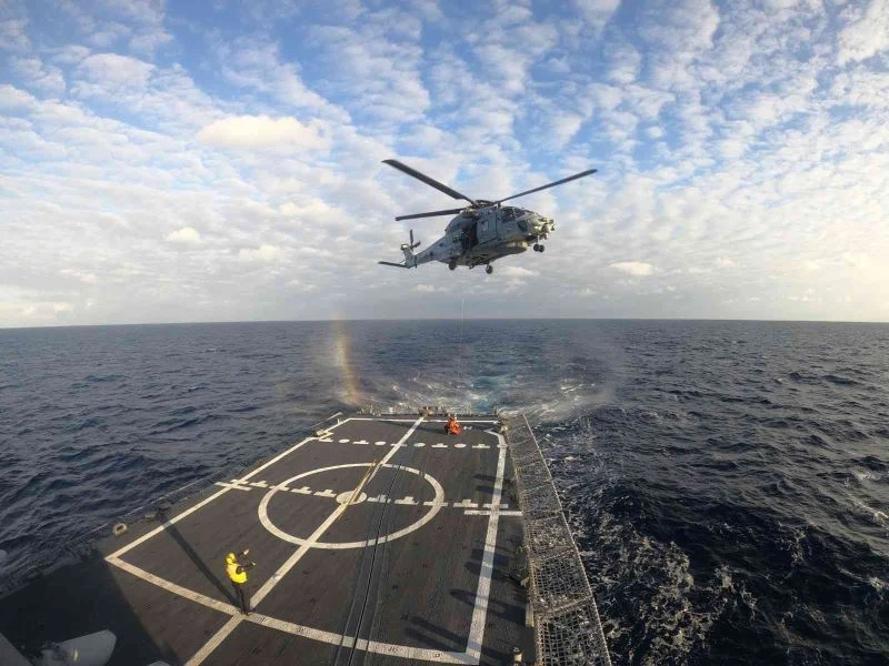 MSB: “TCG Göksu, ITS Margottın ve FS Auvergne ile birlikte Doğu Akdeniz’de eğitimlere devam etmektedir”
