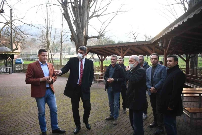 Maşukiye Cami çevresi düzenleniyor
