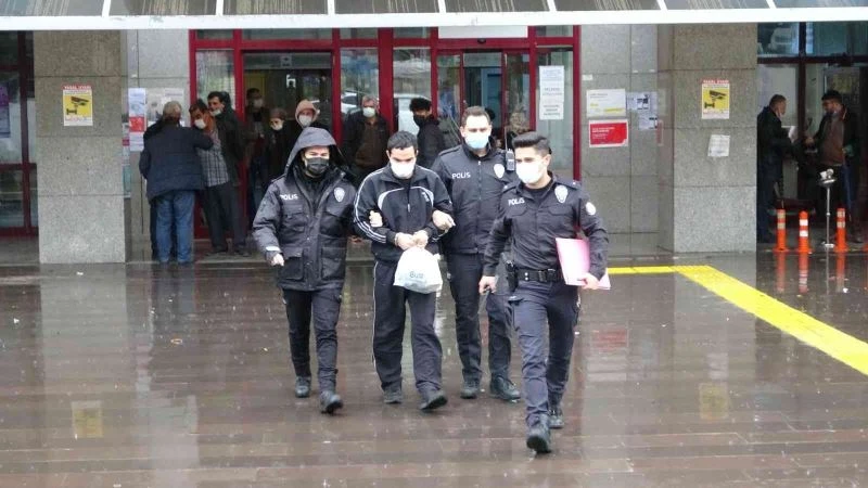 İkametten tüp çalan hırsızlar kısa sürede yakayı ele verdiler
