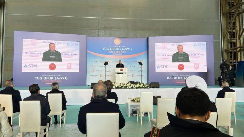 Cumhurbaşkanı Erdoğan: “Fırkateynlerimizin ana silah grubu olan dikey atım sistemini bugüne kadar dışarıdan alıyorduk. Artık milli ve yerlisine sahibiz”

