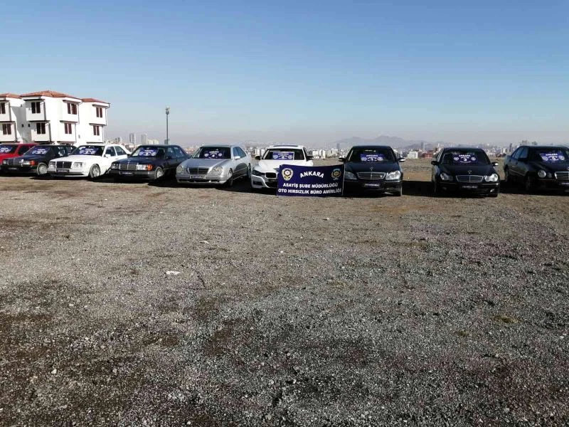 Başkent’te şasi ve motor numaraları değiştirilmiş 5 milyon lira değerinde 18 araç ele geçirildi
