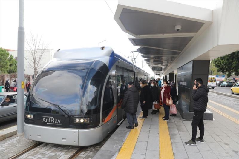 Varsak-Müze tramvay hattında iki ayda 892 bin yolcu taşındı