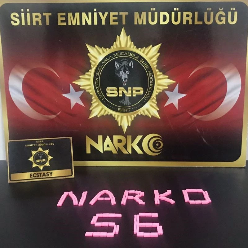Siirt’te 195 adet uyuşturucu hap ele geçirildi
