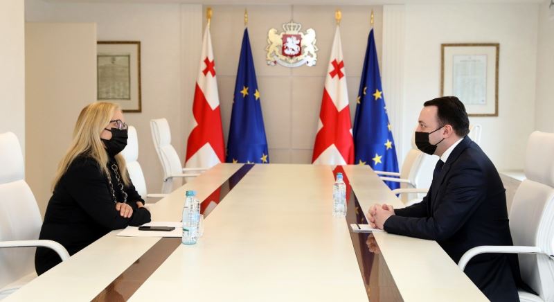 Gürcistan Başbakanı Garibaşvili, Büyükelçi Yazgan ile görüştü
