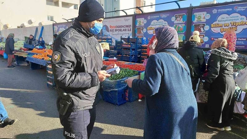 Dolandırıcılara karşı polis pazara çıktı
