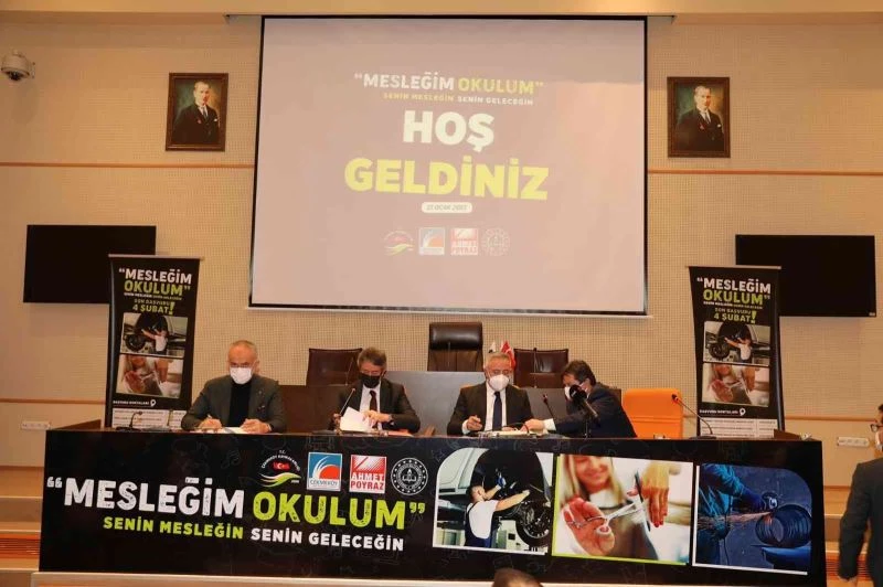 Çekmeköy’de ‘Mesleğim Okulum Projesi’ için imzalar atıldı
