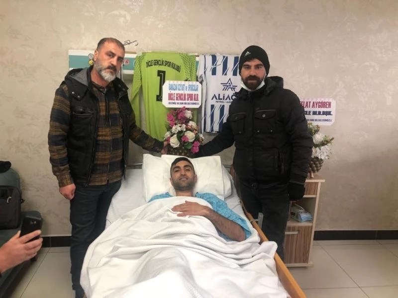 Dicle Gençlikspor’un yetenekli kalecisi Serhat Acar ameliyat geçirdi
