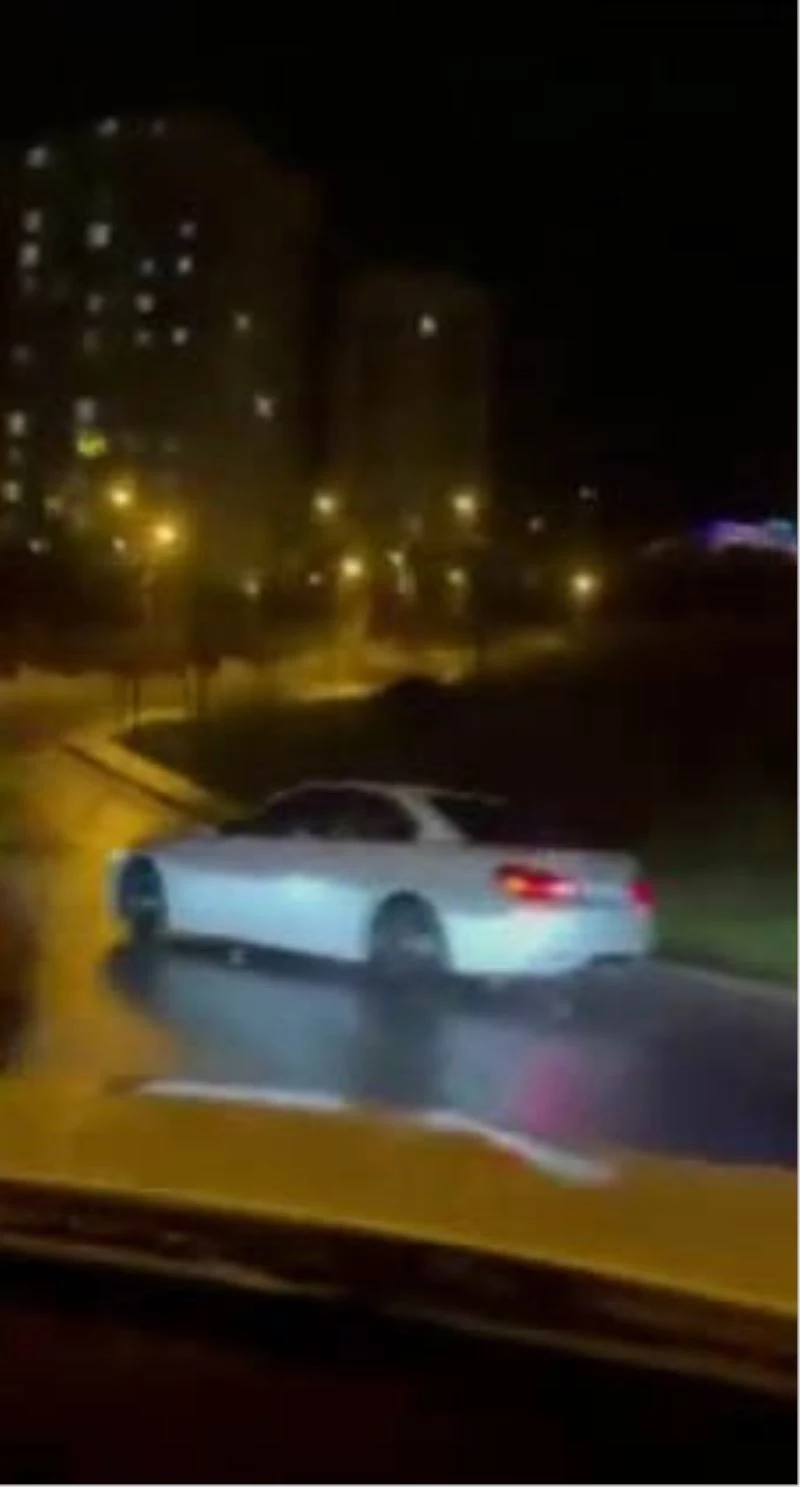 Başakşehir’de drift yapan sürücünün ehliyeti iptal edildi
