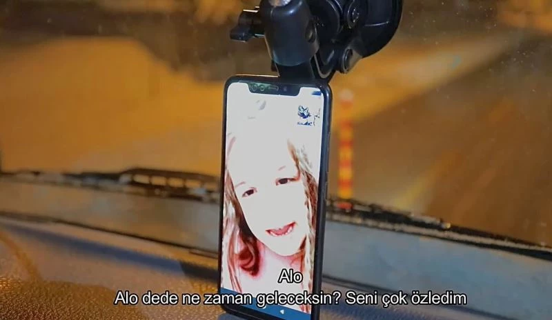 Karla mücadele eden personelin torunuyla duygulandıran görüşmesi
