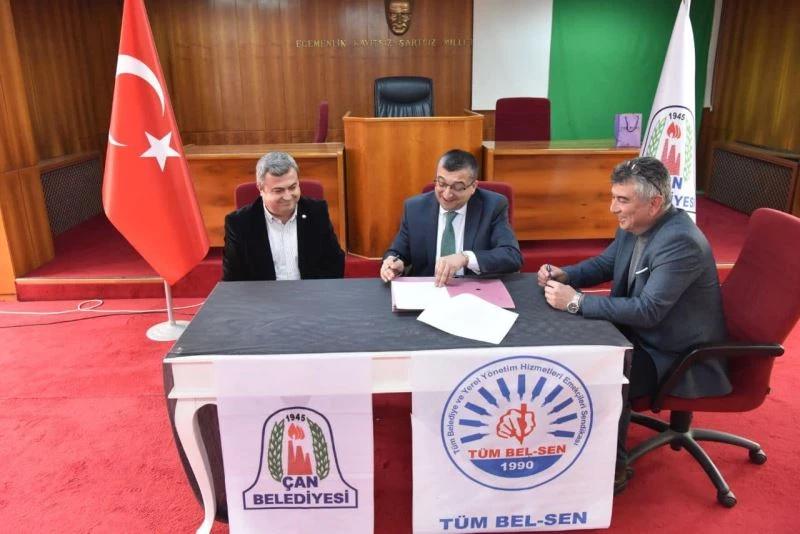 Çan Belediyesinden memura yüzde 120 artış
