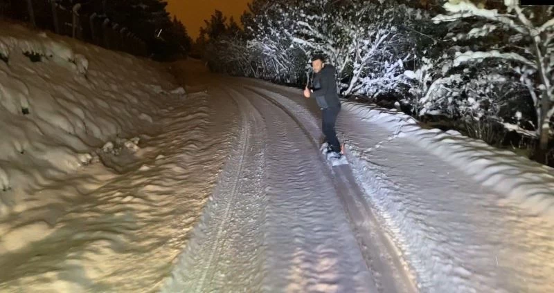 Doğaseverlerin snowboard heyecanı
