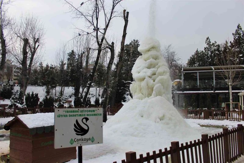 Başkent buz tuttu, kuzey ülkelerini aratmayacak görüntüler ortaya çıktı
