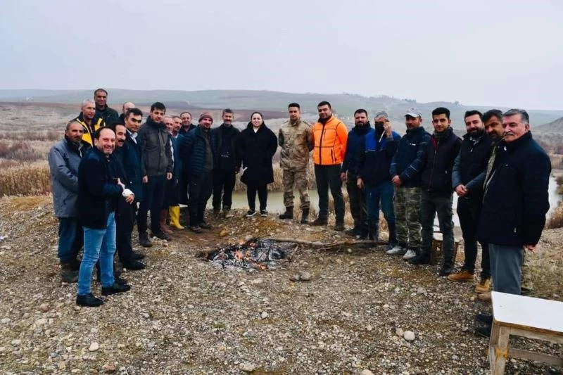 Besni’de domuzlara karşı sürek avı düzenlendi
