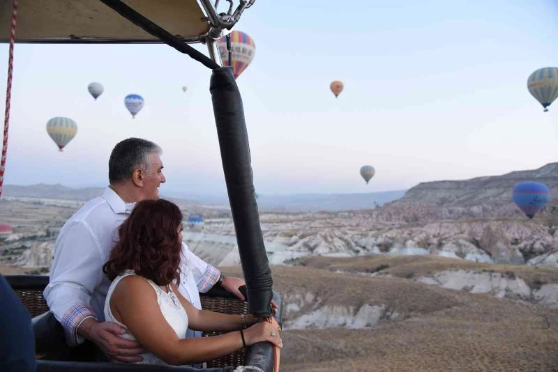 Bir yılda 389 bin kişi balonla Kapadokya’yı izledi
