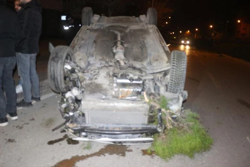 Kaza yaptı olay yerinden kaçarak kayboldu