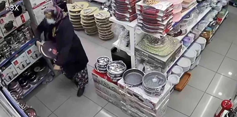 Şalvarlı hırsızlık kameraya yansıdı
