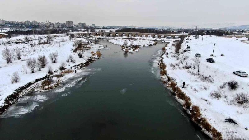 Sivas’ta Eskimo usulü balık avı
