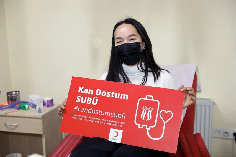 SUBÜ’ye kurumsal kan bağışçısı madalyası
