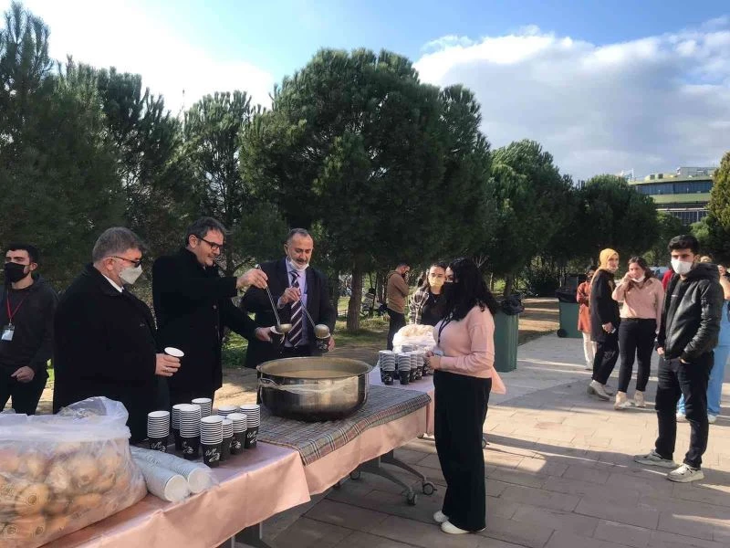 Sınav haftasındaki gençlerin çorbaları müftülükten
