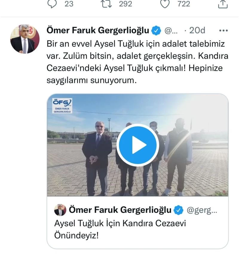 Gergerlioğlu hakkında soruşturma başlatıldı
