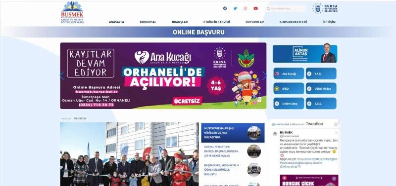 BUSMEK’te online başvurulara yoğun ilgi
