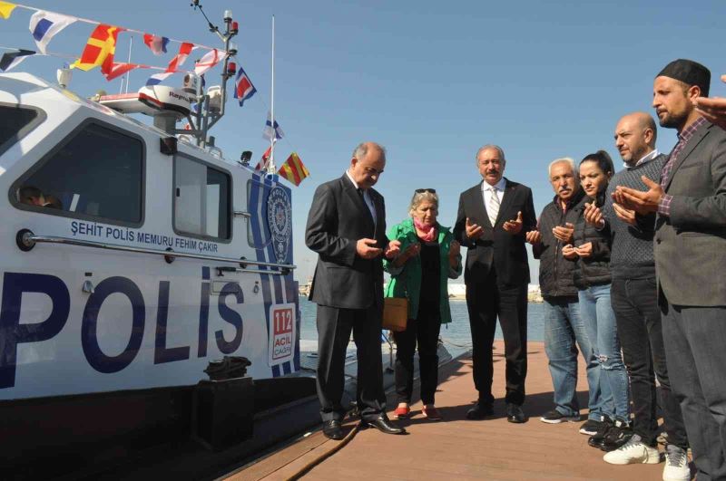 Yalova’da polis teknesine “Şehit Polis Memuru Fehim Çakır” ismi verildi
