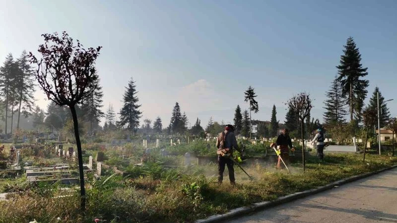Mezarlıklar bakıma alındı
