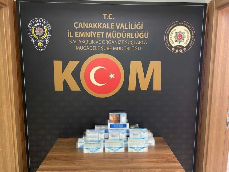 Çanakkale’de 57 bin adet doldurma sigara ele geçirildi
