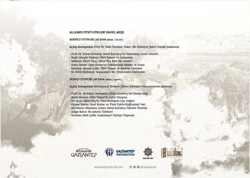 Gaziantepli öykücüler “Alleben Öykü Günleri”nde anılıyor
