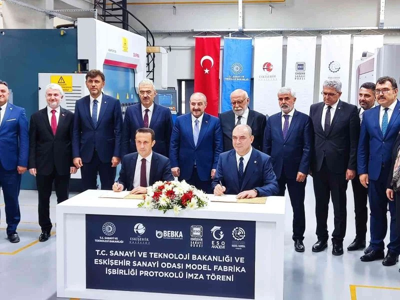 Eskişehir Model Fabrika iş birliği protokolü imza ve ESO Mesleki Eğitim Merkezi açılış töreni yapıldı

