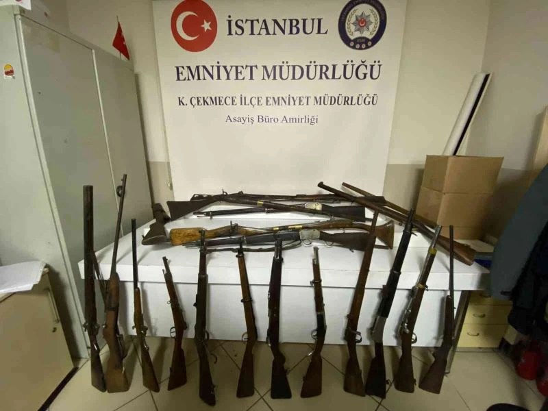 Küçükçekmece’de yasa dışı silah imalathanesine operasyon
