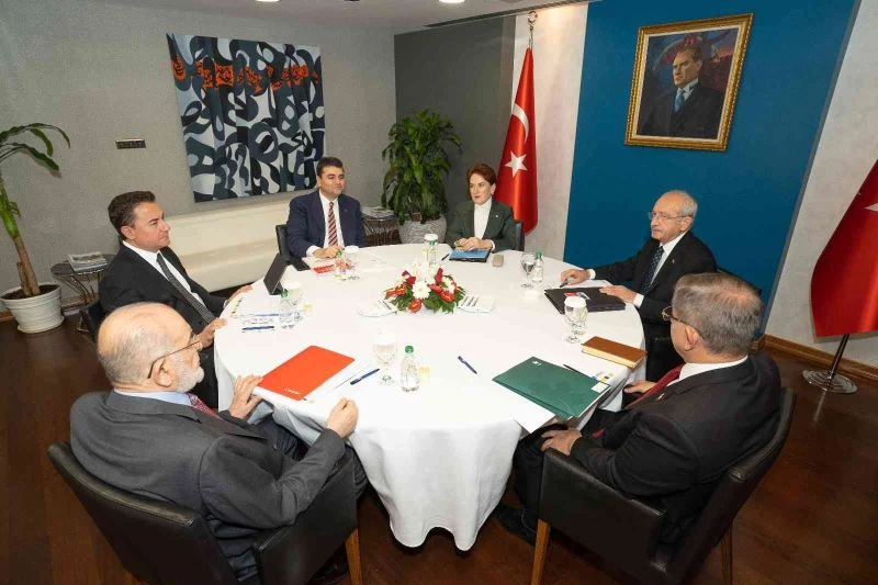 DEVA Partisi ev sahipliğinde gerçekleşen altılı masa toplantısı sona erdi
