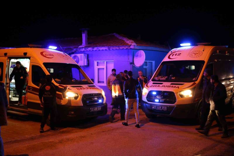 Edirne’deki ev yangınında 1 kişi yaralandı
