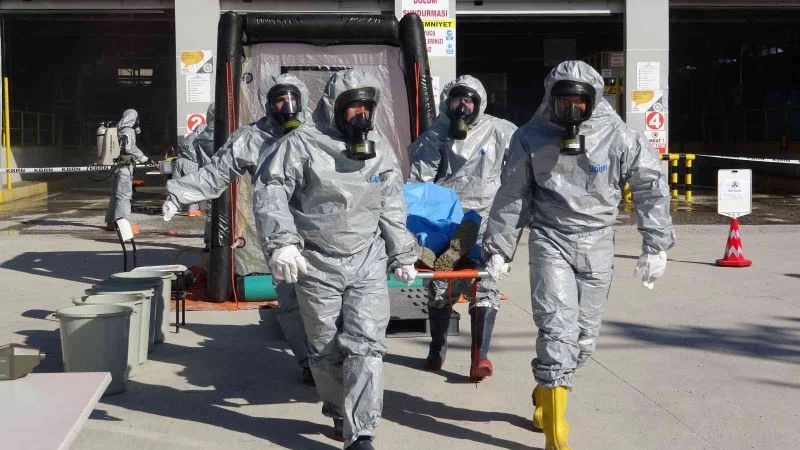 Van’da ‘endüstriyel kaza’ tatbikatı nefes kesti
