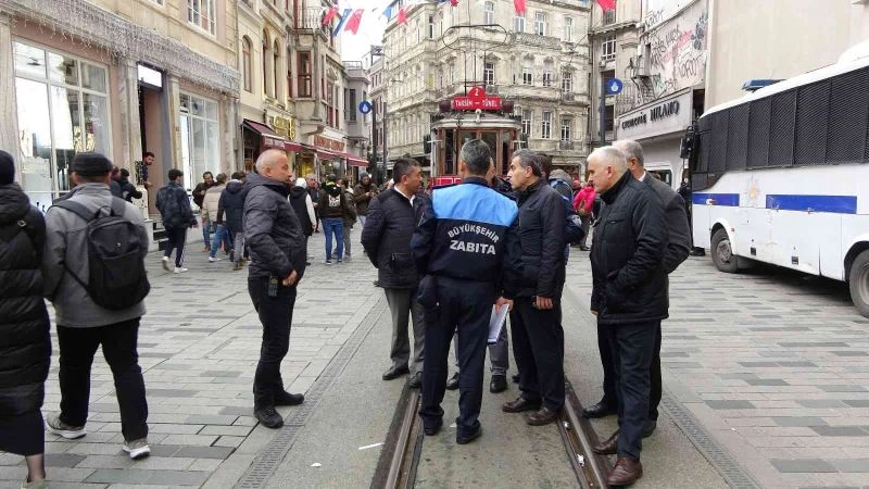 İstiklal Caddesi’nde alınan tedbir kararının ardından denetim
