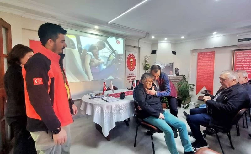Aydınlı veteriner hekimlere ’insanlarda ilk yardım’ kursu
