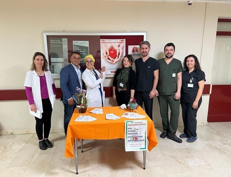 Evliya Çelebi Hastanesinde Organ ve Doku Bağışı bilgilendirme standı
