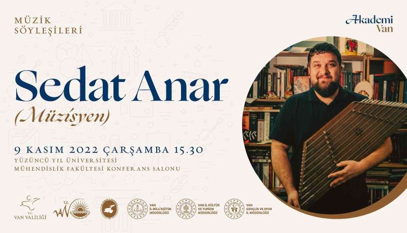 Ünlü müzisyen Sedat Anar gençlerle buluşacak
