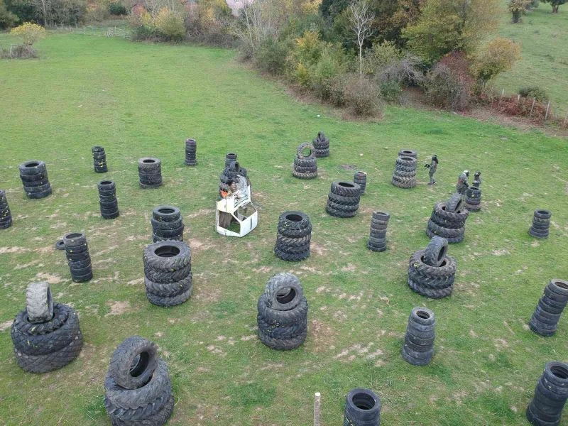 Sinop’ta üniversite öğrencilerinden paint ball maçı
