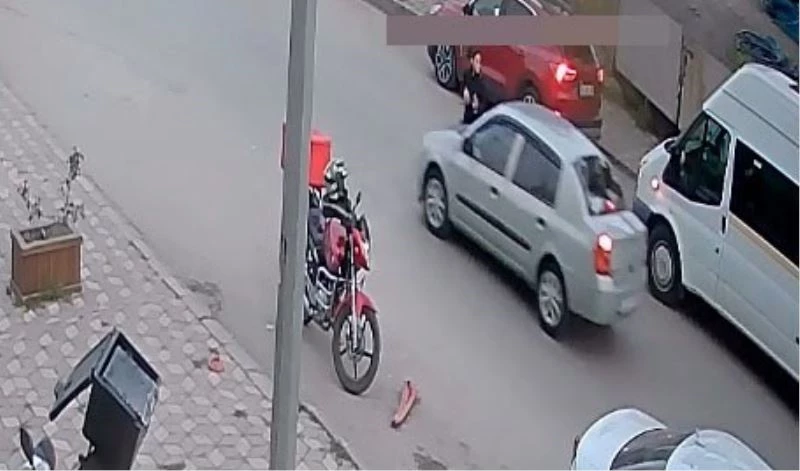 Lise öğrencisinin ölümden döndüğü kaza kamerada
