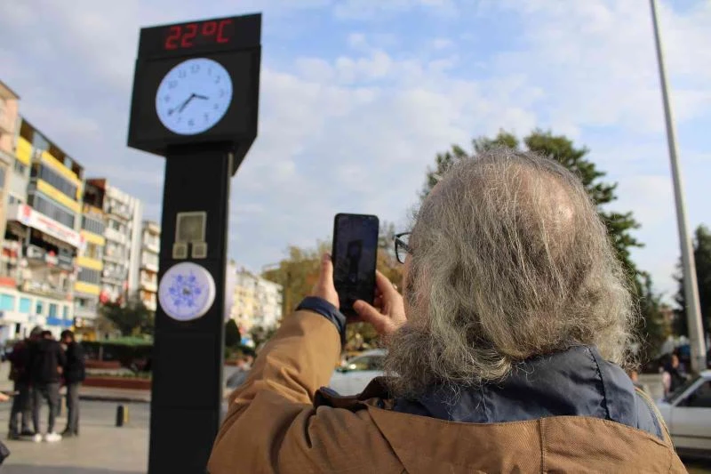 Aydın havası şaşırttı, termometreler 22 dereceyi gösterdi
