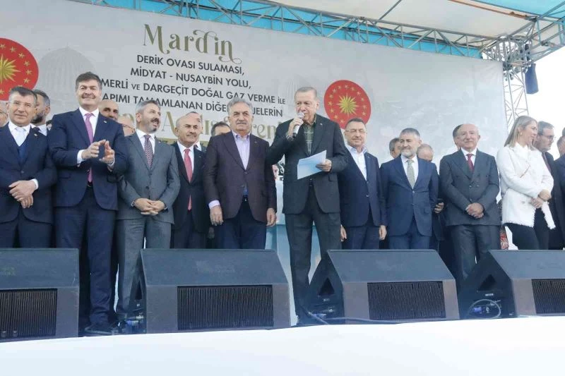 Cumhurbaşkanı Erdoğan Mardin’de güncel değeri 17,5 milyar olan projelerin açılışını yaptı