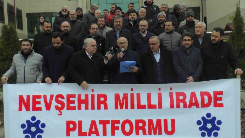 Nevşehir Milli İrade Platformu o profesör için suç duyurusunda bulundu
