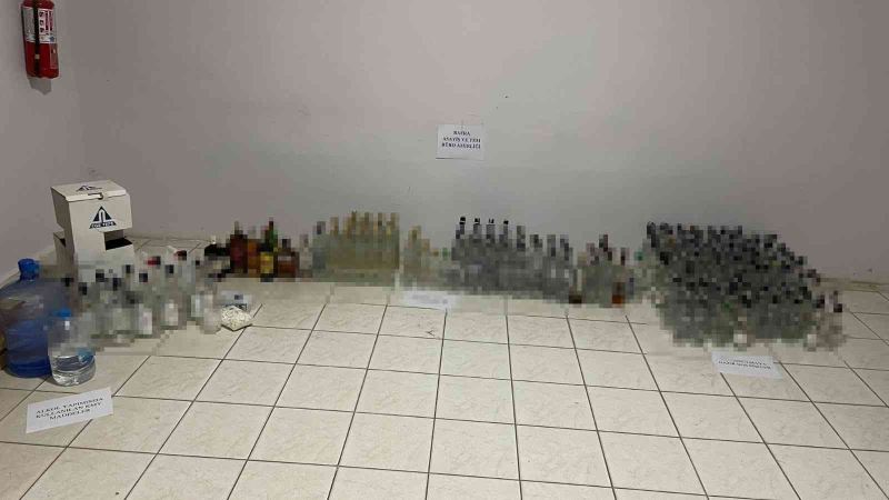 Bafra’da sahte içki operasyonu: 2 gözaltı
