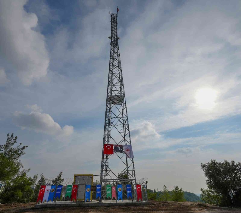 Adana’da insansız yangın gözetleme kulesi hizmete açıldı