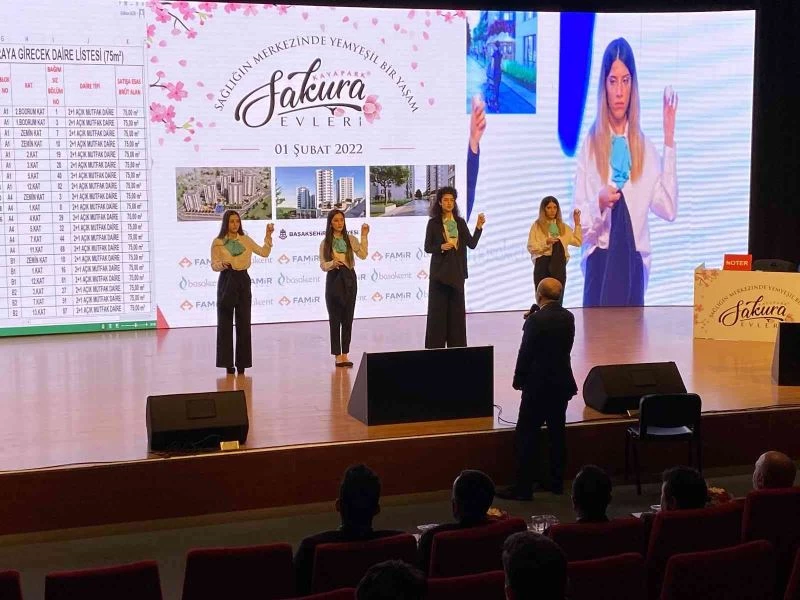 Başakşehir Kayapark Sakura Evleri’nde ilk hak sahipleri belirlendi
