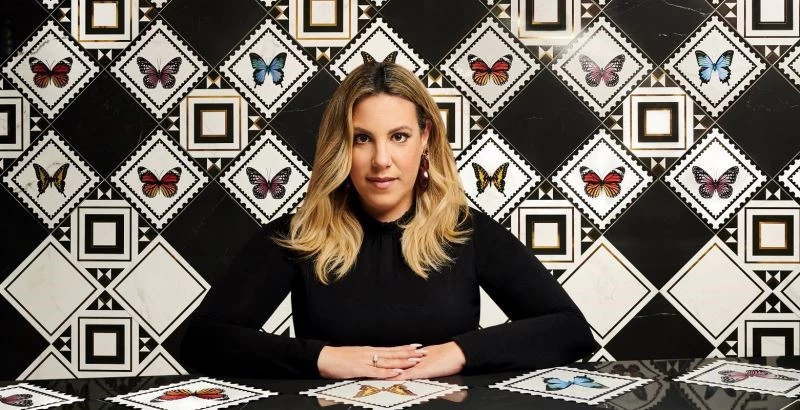 Mary Katrantzou imzalı yeni karo koleksiyonu duvar ve zeminlerde
