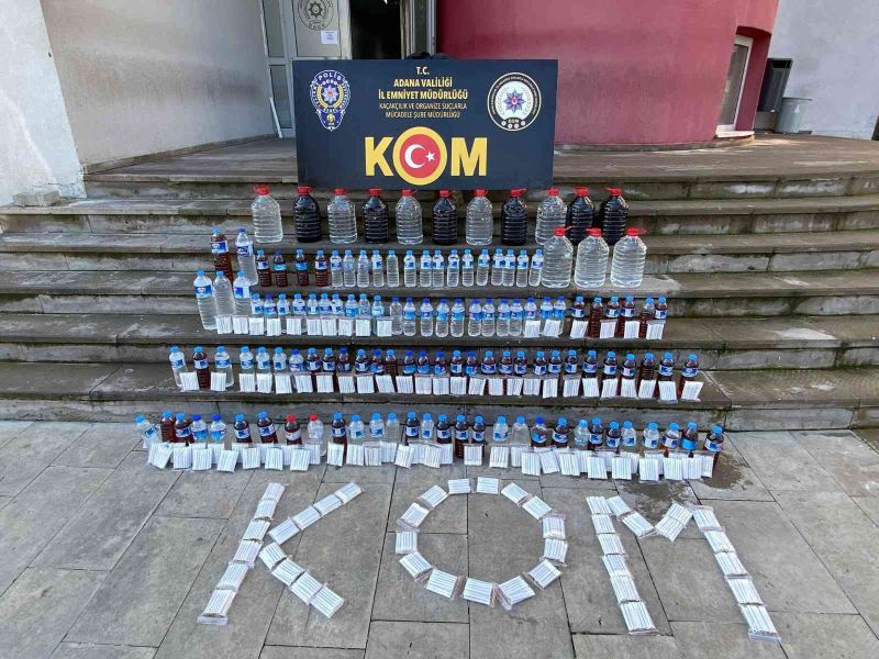 Adana polisi sahte içkiye taviz vermiyor