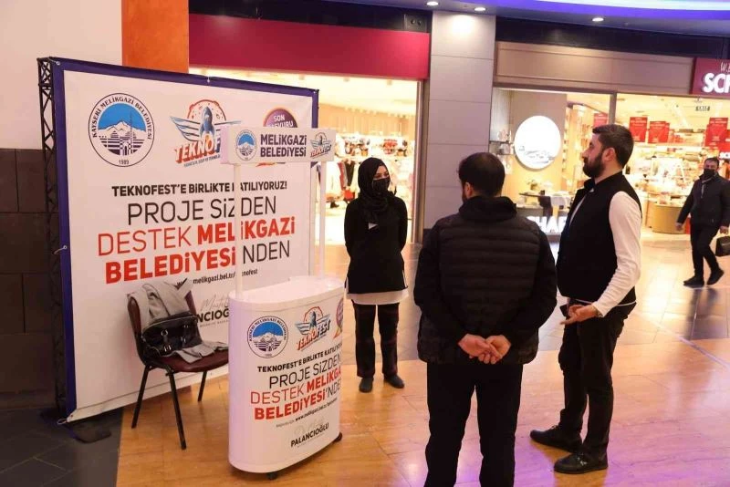 Melikgazi Belediyesi Teknofest projeleri için stand açtı
