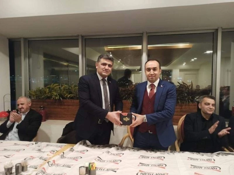 Kaymakam Özgür Pelvan’a  veda yemeği
